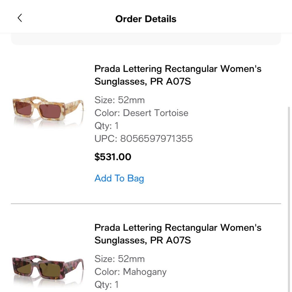 Prada Tortoiseshell Sunglasses - Picture 5 of 5